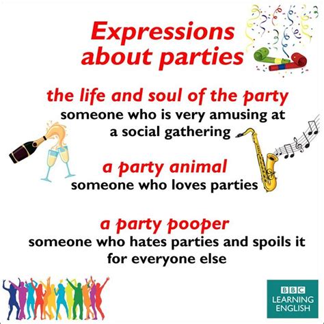 party expressions|Party Idioms – english.